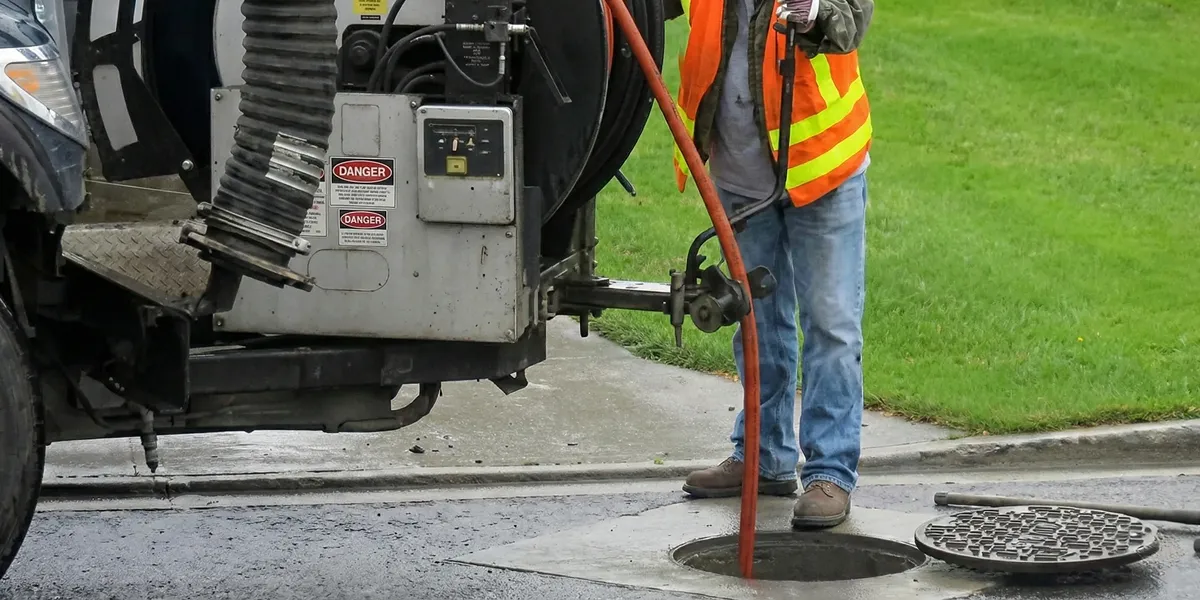 sewage clean up professionals using industrial equipment to remove contaminated wastewater in Chicago, IL